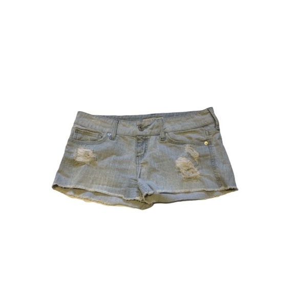 Guess Distressed Denim Shorts - Women’s Size 28 - Picture 6 of 6